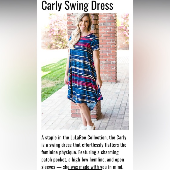 LuLaRoe Carly Swing Dress - Picture 4 of 4
